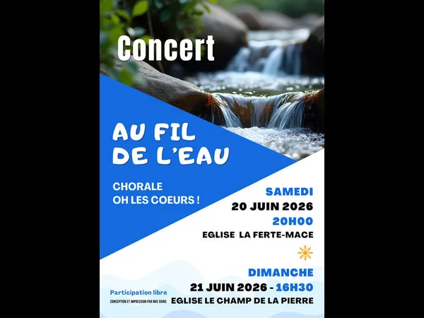 Concert "Au fil de l'eau" avec la chorale Oh les coeurs