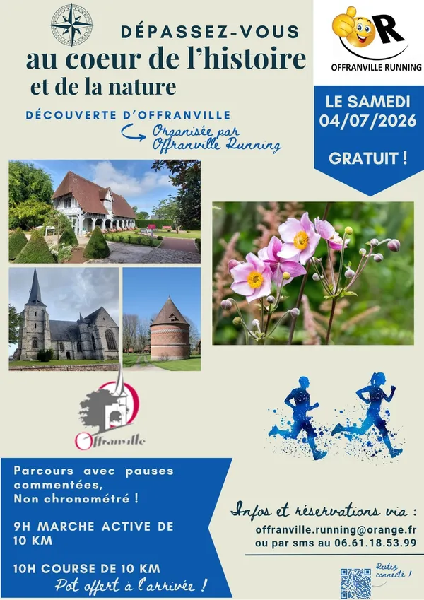 [Visite active] Offranville en marche rapide et course à pied