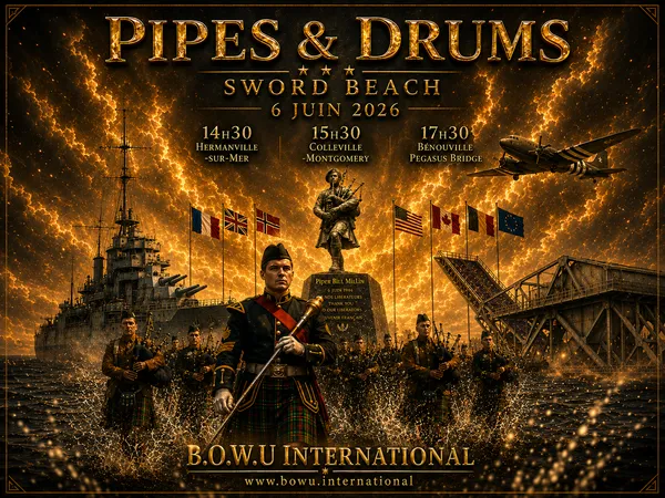 Grande Parade des Pipes & Drums | Sword Beach