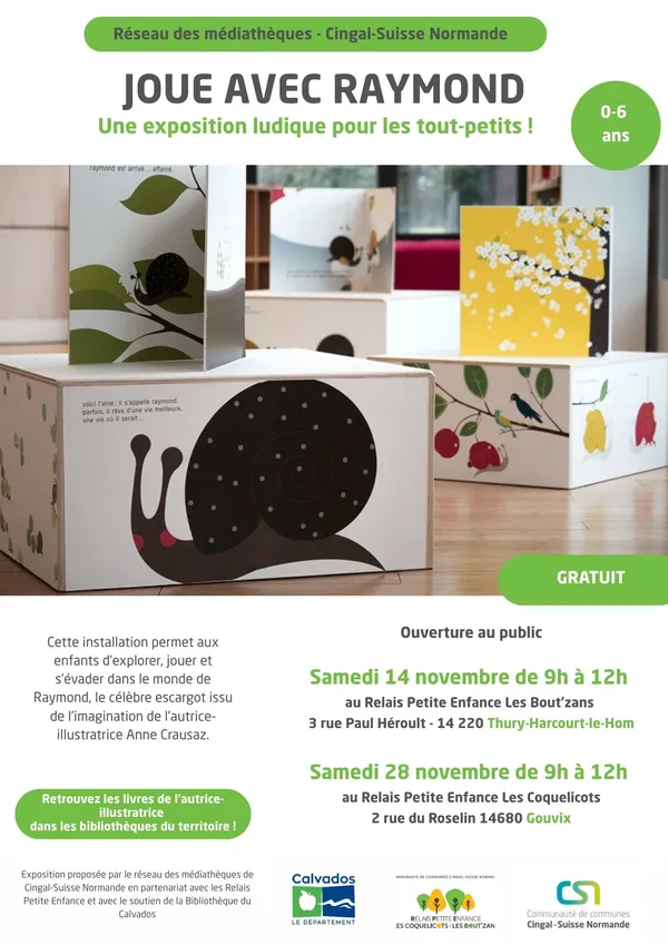 Joue avec Raymond : une exposition ludique pour les tout-petits