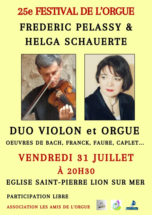 Festival Autour de l'orgue : concert violon et orgue