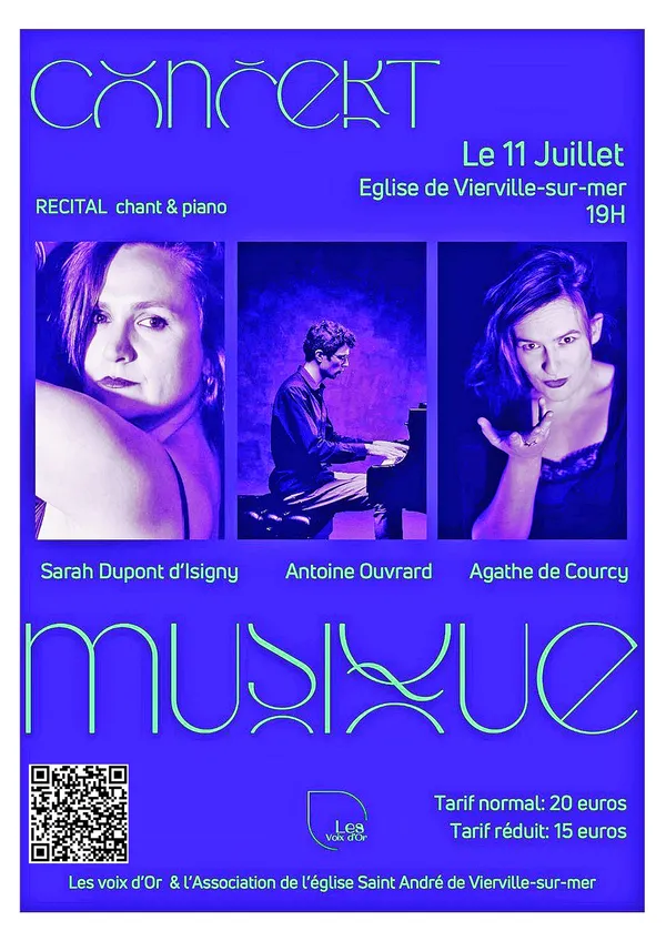 Concert lyrique chant et piano organisé par les Voix d'Or