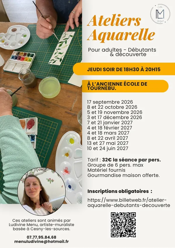 Des ateliers d'aquarelles à Tournebu