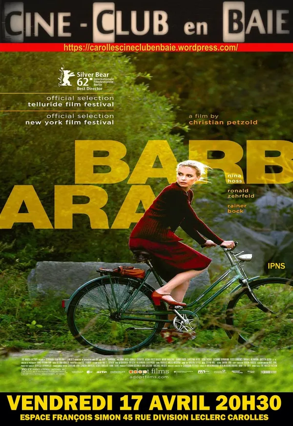 Ciné-club en baie diffuse "Barbara" Film de Christian Petzold 2012