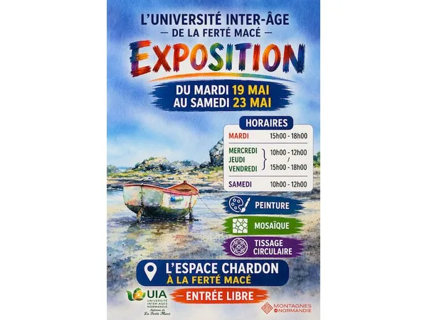 Exposition des travaux d'étudiants Université Inter-Age