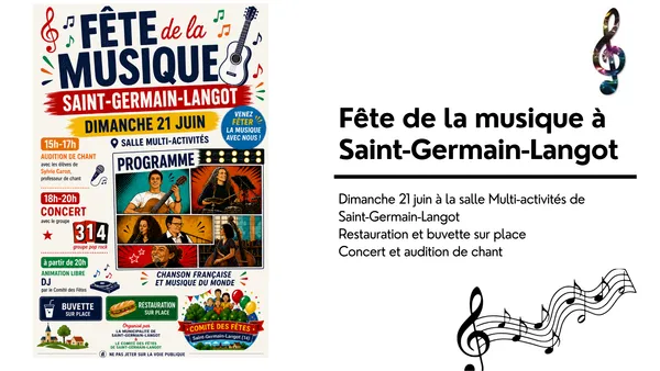 Fête de la musique à saint germain langot