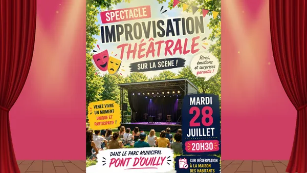 Spectacle d'improvisation théâtrale à Pont d'Ouilly