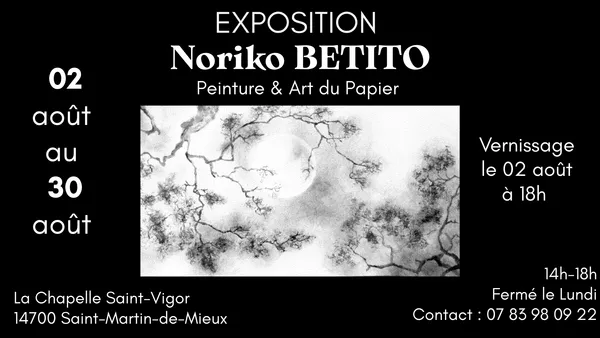 Exposition de l'artiste japonaise Noriko Betito à la Chapelle Saint-Vigor