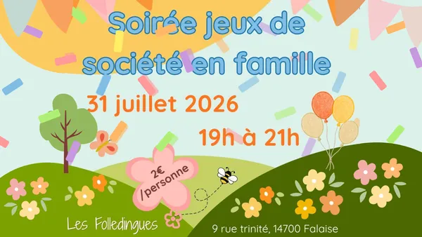 Soirée jeux de sociétés en famille à la boutique les Folledingues