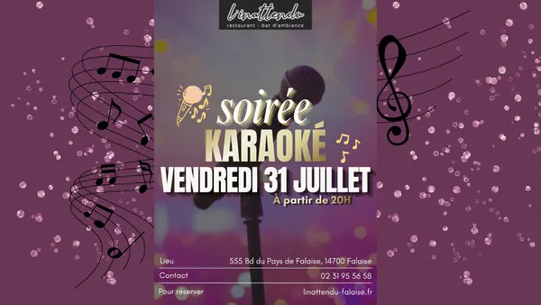Soirée Karaoké à l'Inattendu Falaise