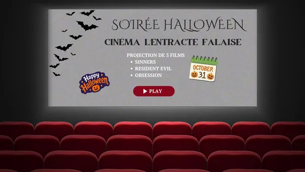 Soirée d'Halloween au cinéma l'Entracte