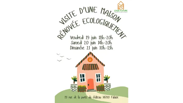 Visite d'une maison rénovée écologiquement par Logis Nature
