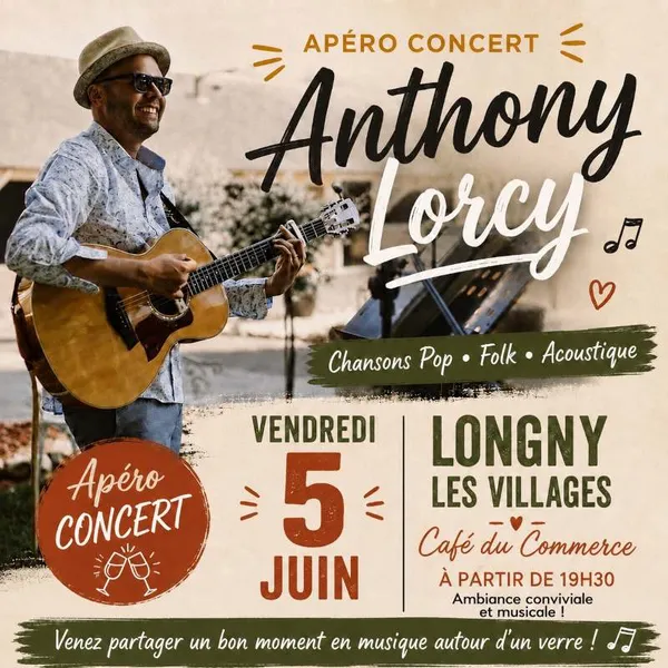 Apéro Concert avec Anthony Lorcy