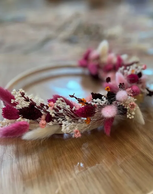 Atelier : Couronne de fleurs séchées