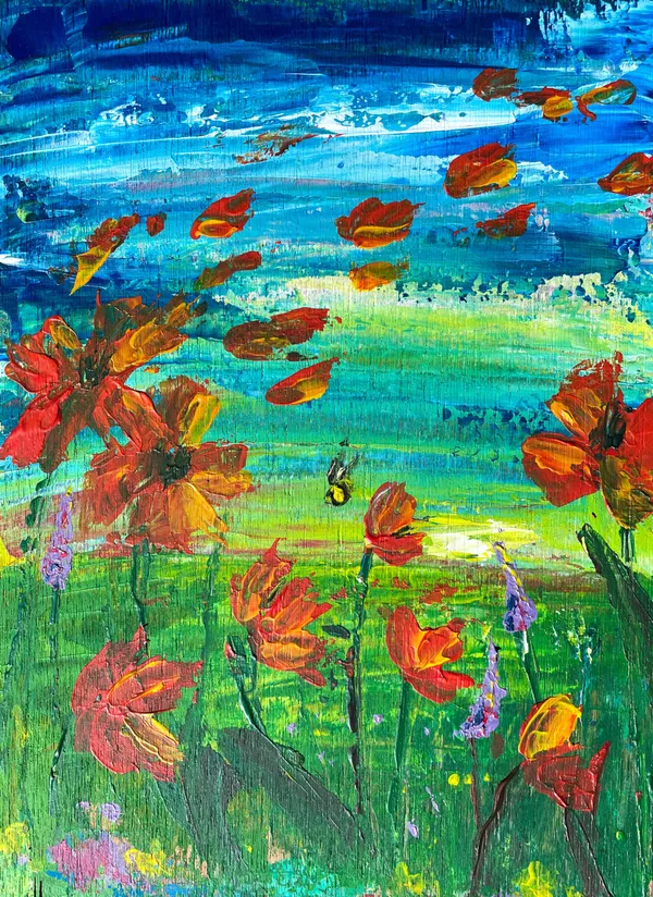 Atelier adultes : Jardin de fleurs au couteau