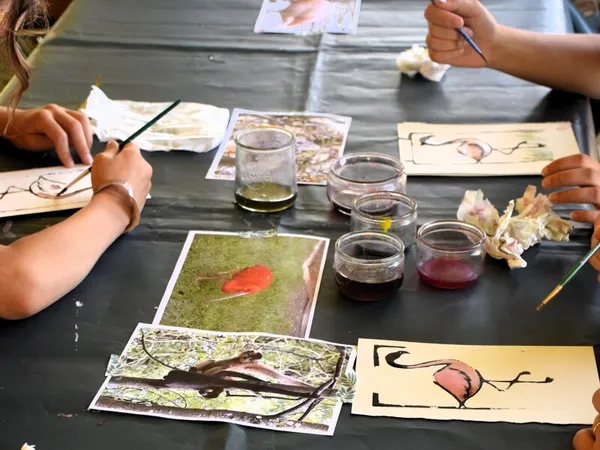 Atelier petite enfance - Encres végétales