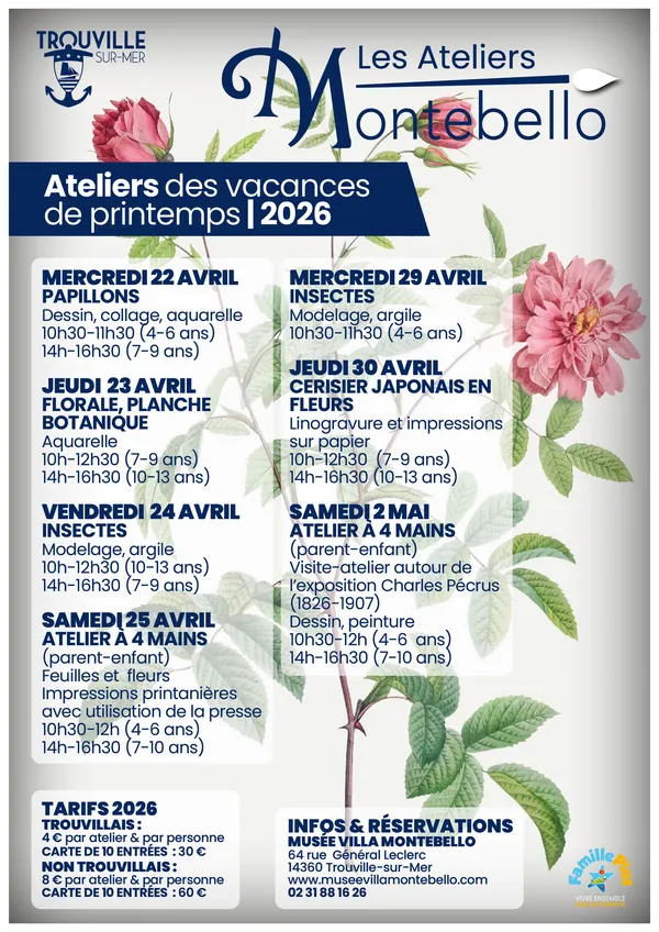 Les ateliers des vacances du Musée Villa Montebello