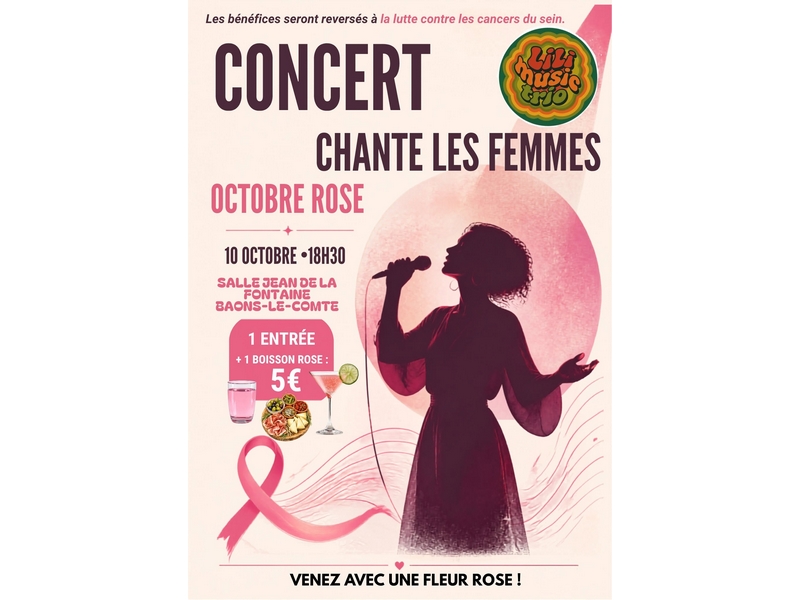 Octobre Rose – Concert de Lili Music Trio
