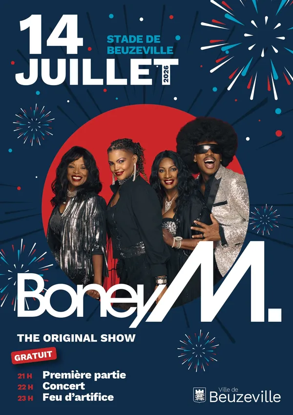 Le 14 juillet à Beuzeville : Concert Boney M.