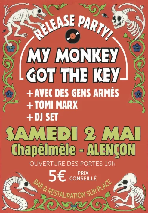 RELEASE PARTY : My Monkey Got The Key