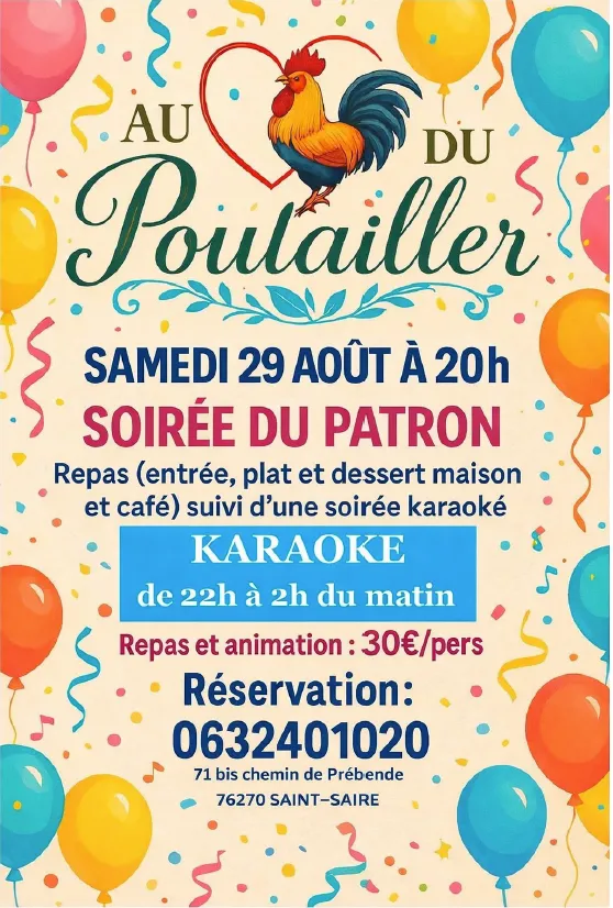 Soirée Karaoké : soirée du patron