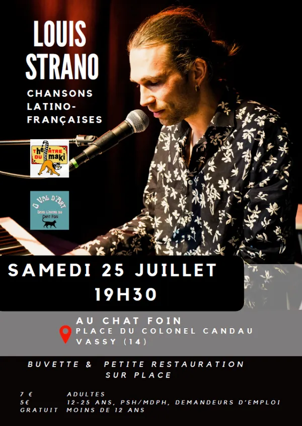 Concert de Louis Strano au Chat Foin à Vassy