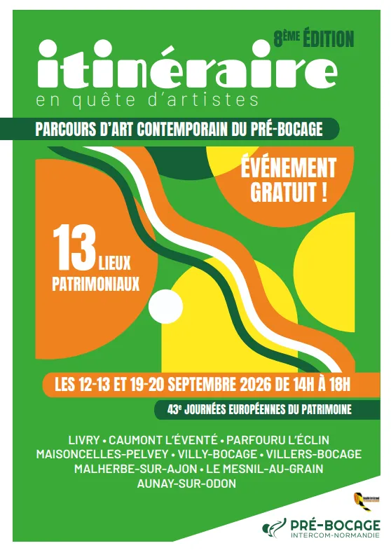 Exposition de Jacques Clémentine pour Itinéraire en quête d'artiste à Aunay-sur-Odon