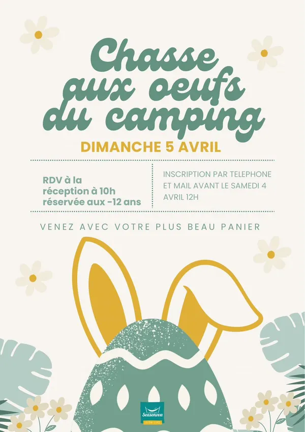 Chasse aux oeufs du camping