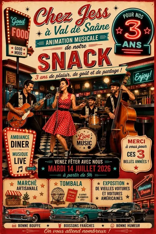 Animation musicale du snack Chez Jess