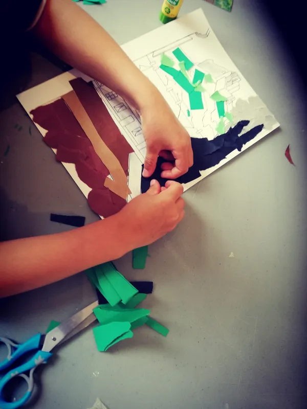 Atelier Créatif : Paysage par collage