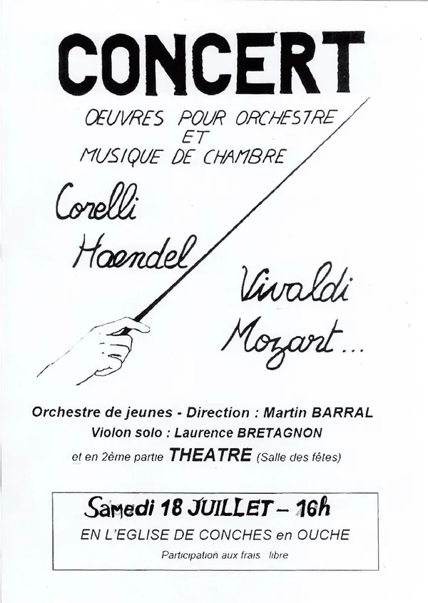 Concert - Oeuvres pour orchestre et musique de chambre, 18.07.2026