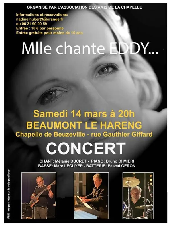 Concert "Mademoiselle chante Eddy"