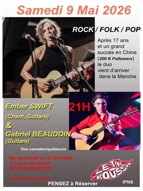 Concert "Ember Swift et Gabriel Beaudoin"