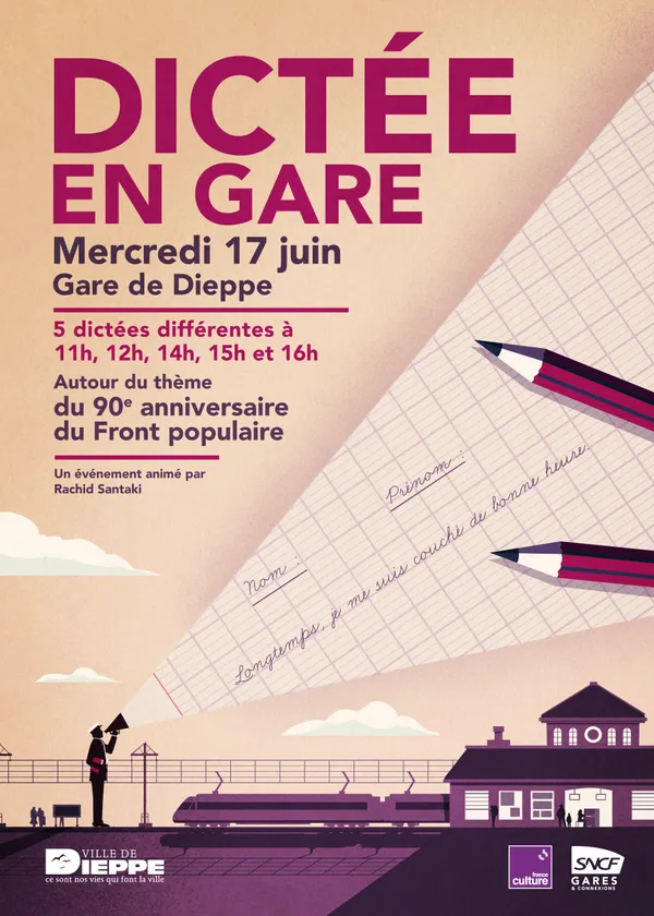 [Dictée en gare]