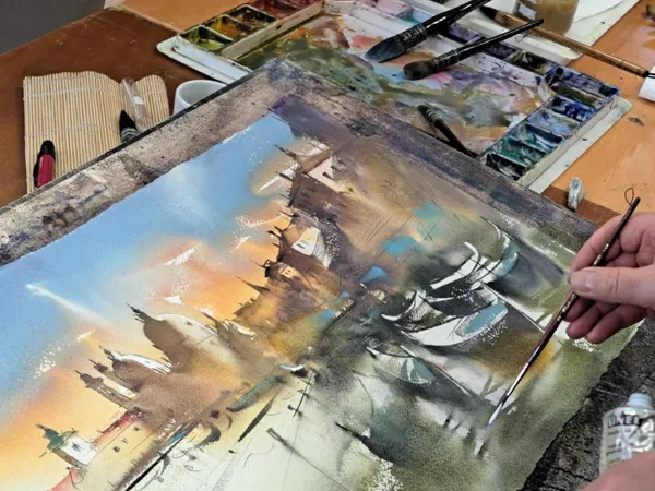 Masterclass d’aquarelle – Thème du lin