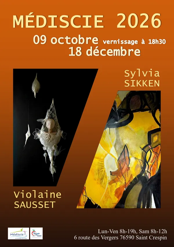 Exposition à Médiscie - Sylvia Sikken et Violaine Sausset