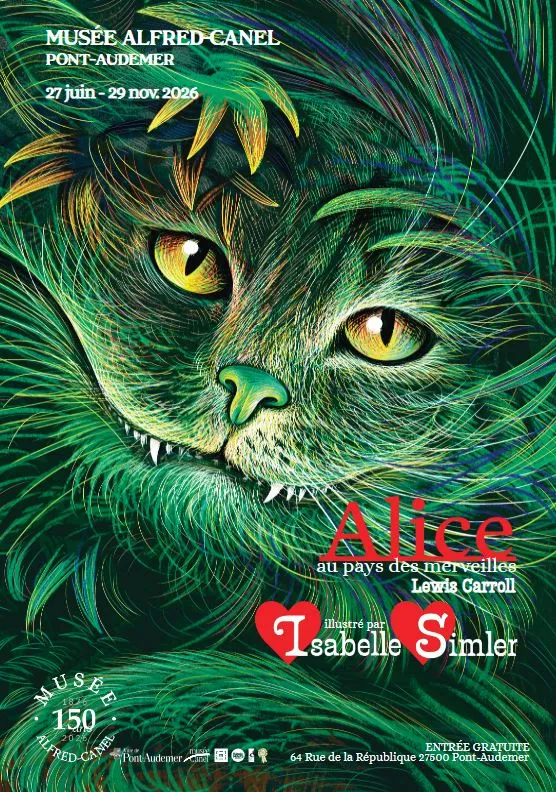 Visite commentée exposition Alice au pays des merveilles de Lewis Carroll, illustré par Isabelle Simler