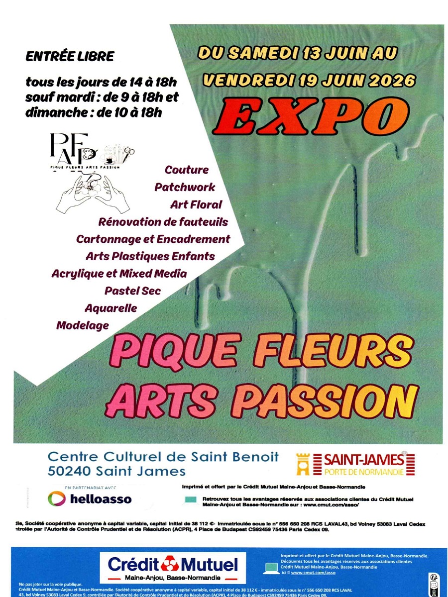 Exposition "Pique fleurs et arts passion"