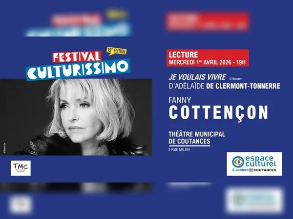 Festival Culturissimo - Lecture de Fanny Cottençon