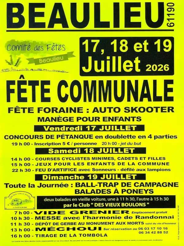 Fête communale de Beaulieu