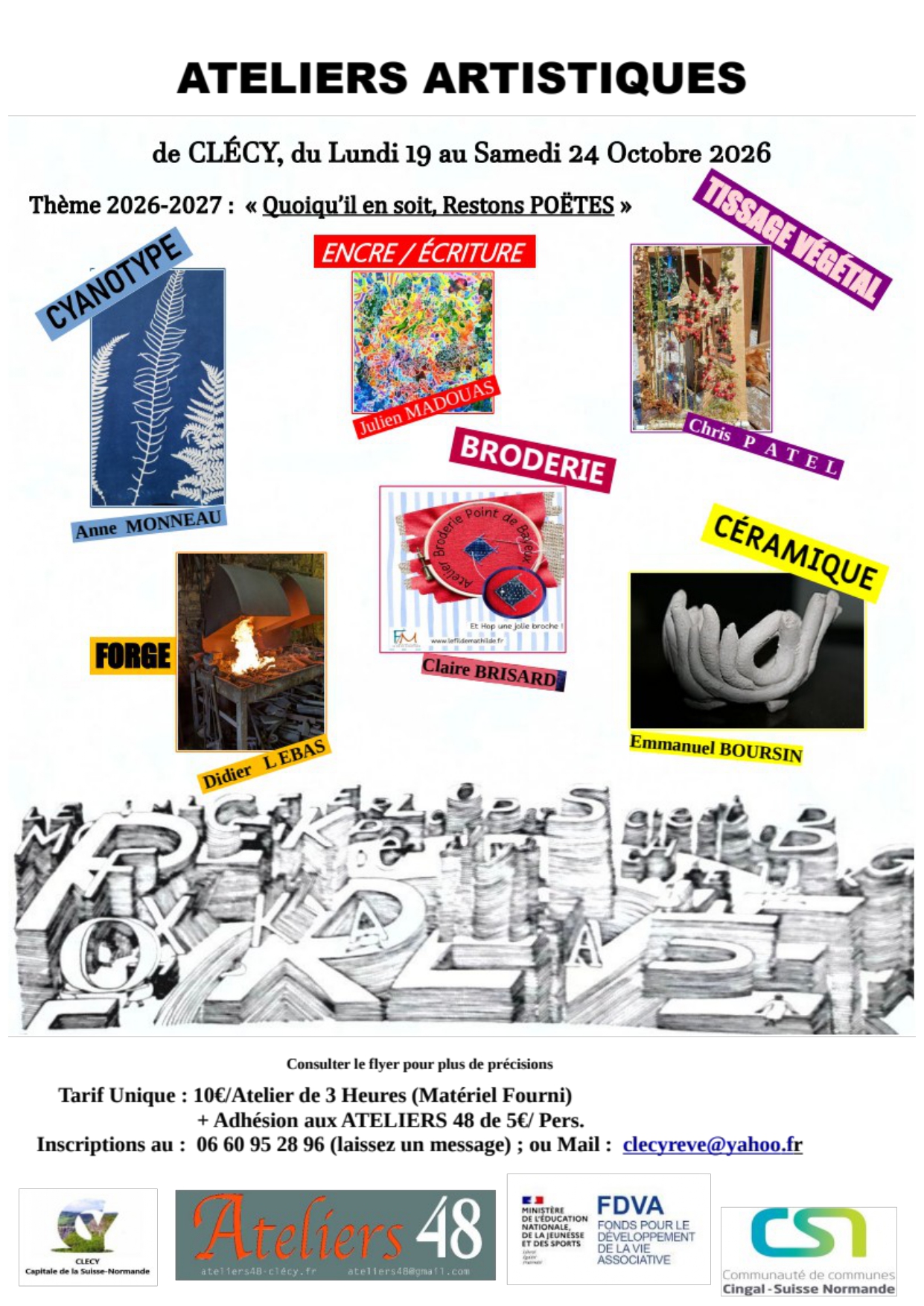 Ateliers artistiques à Clécy