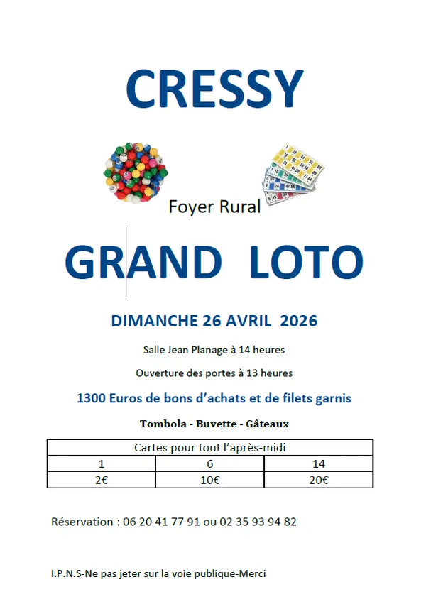 Loto, Cressy