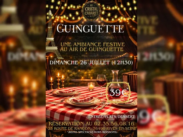 Dimanche Guinguette au Cristal Cabaret !
