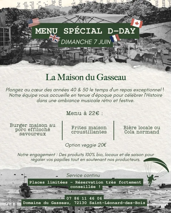 Menu D-Day à la Maison du Gasseau