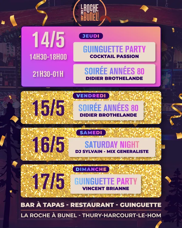 Programmation Festive - La Roche à Bunel
