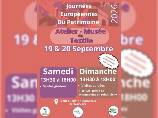 Journées Européennes du Patrimoine : Visite de l'Atelier-Musée du Textile et des Indiennes