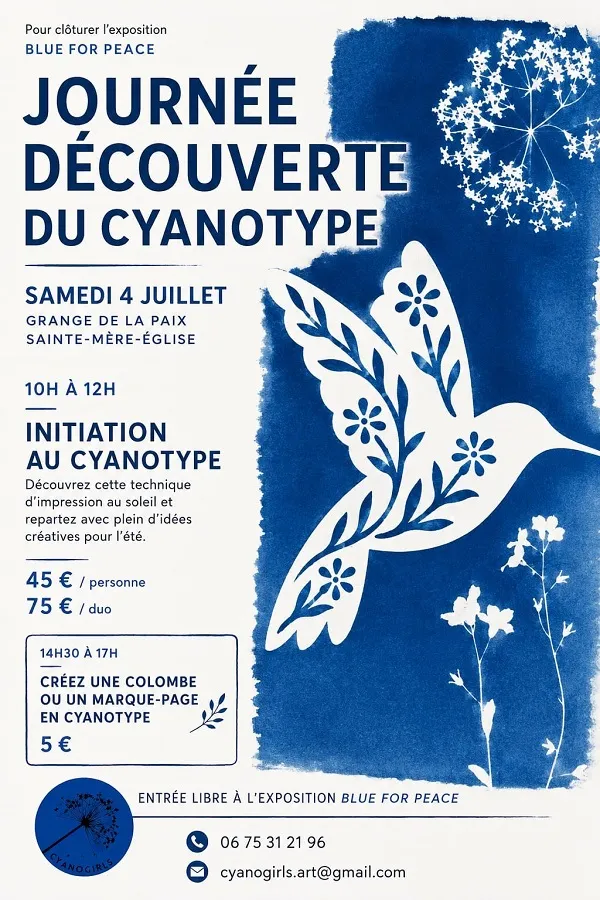 Atelier découverte du cyanotype