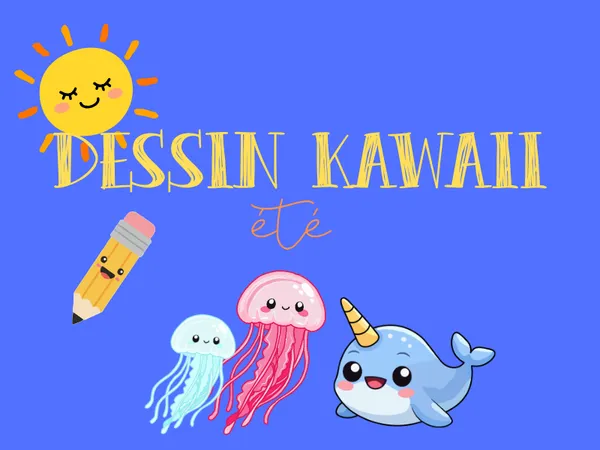 Dessin kawaii été