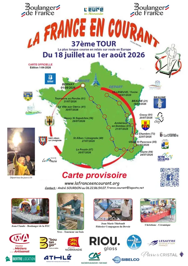 Passage de La France en courant