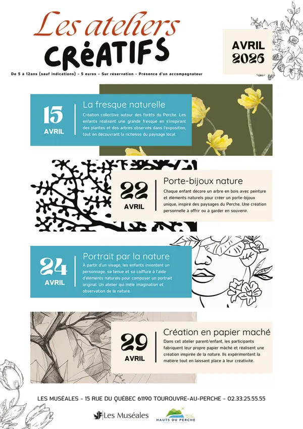 Ateliers créatifs  5-12 ans 